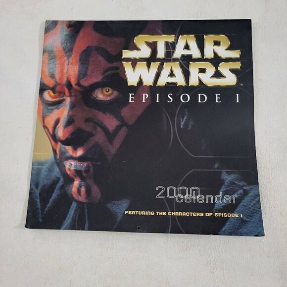 Star Wars Episode I Darth Maul year 2000 calendar - Picture 1 of 6